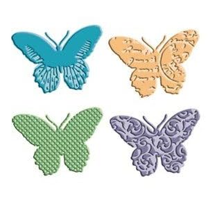 Provo Craft Cuttlebug A2 Tag Team Dies-Butterflies 4 Styles