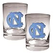North Carolina Tar Heels - UNC 2 Piece Rocks Glass Set NCAA College Athletics