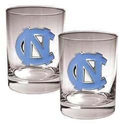 North Carolina Tar Heels - UNC 2 Piece Rocks Glass Set NCAA College Athletics