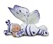Anne Geddes Bean Filled Collection 9" Baby Butterflies White Lilac