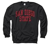 San Diego State Aztecs Black Arch Crewneck Sweatshirt