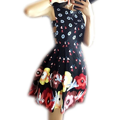 (ライフスター)サイドオープン　花柄　トロピカル　ワンピース　派手　露出　旅行　夏(オリジナルエコバッグセット)