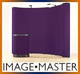 Image Master 10' Curved Floor Pop Up Display (Purple)