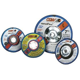 CGW ABRASIVES 35631 24-GRIT 11-TPI DEPRESSED CENTER CUTTING NOTCHING WHEEL 6x1 8x5 8 by CGW