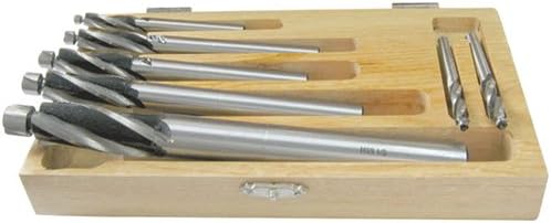 T&amp;O E2SET00045 7 Piece 3 Flute Solid Cap Screw Counterbore Set C9S-MCCO 7 piece Straight Shank 3 #6, #8, #10, 1/4", 5/16", 3/8", 1/2" M42 Cobalt Right hand