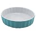 BIA Cordon Bleu 1-Quart Round Quiche Dish, Two-Tone Jade
