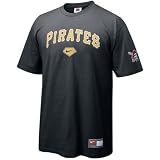 Nike Pittsburgh Pirates Black 2008 Practice T-shirt