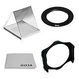 52MM Square Filter Kit for Cokin P Series - Includes: Graduated Grey ND Square Filter + Square Filter Holder + Adapter Ring + Premium Goja Microfiber Lens Cleaning Cloth