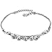 Women's 316L Stainless Steel Jingle Bell/Hollow Charm Chain Anklet Bracelet,10