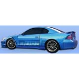 1994-1998 Ford Mustang GT500 Widebody Side Skirts by DuraFlex