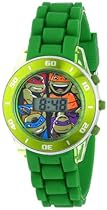 Nickelodeon Kids' TMN4008 Teenage Mutant Ninja Turtles Watch with Green Rubber Band
