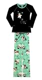 Frosty The Snowman - Ice Skater Fleece Pajama Set for women