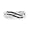 Platinum Plated Sterling Silver Black And White Round Diamond Fashion Ring (0.12 cttw)