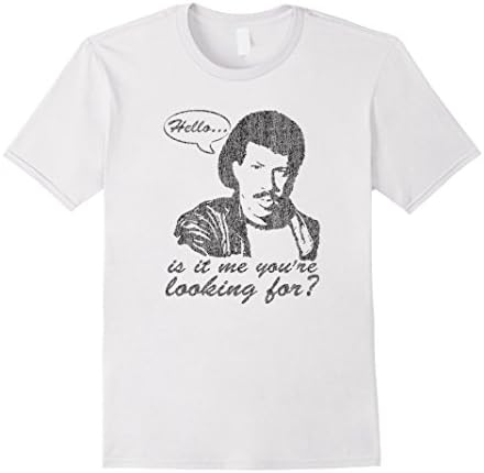 Men's HELLO IS IT ME T-Shirt Medium White