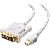 Cable Matters Mini DisplayPort (Thunderbolt&trade; 2 Port Compatible) to DVI Cable in White 6 Feet