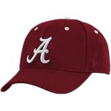 NCAA Zephyr Alabama Crimson Tide Crimson Fitted Hat W/White "A" (7 3/8)