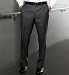 Info/Buy Luxury Wool Rich Flat Front Black & White Trousers with Cashmere