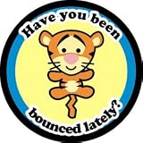 Disney Cuties Tigger Bounced Lately Button B-DIS-0244