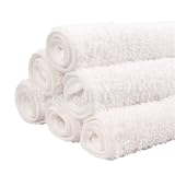 Plush Microfiber Wash Cloth 12x12, White (20 count/BT6011x20)