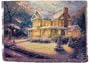 Thomas Kinkade Victorian Christmas Tapestry Throw Blanket Afghan New Gift