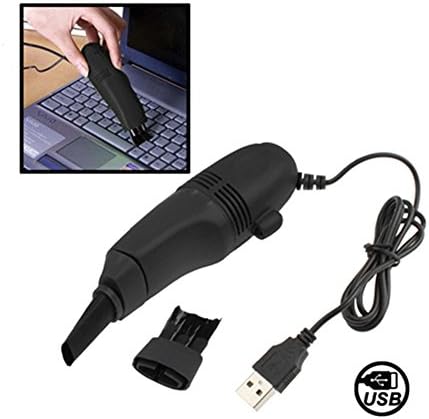 Mini USB Laptop Keyboard Cleaner Dust Collector Black