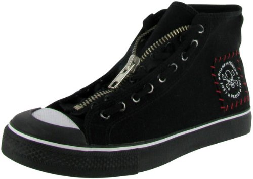 DRAVEN Duane Peters Gutterpunk Mens High Top Vegan Zipper Skateboard Skate Sneakers Shoes product image