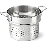Calphalon Classic Stainless Steel Cookware, Steamer Insert, 6-quart to 8-quart