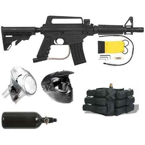 US Army Alpha Tactical Starter B Paintball Gun Kit - Black