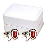 University of Utah Utes NCAA Logo'd Executive Cufflinks w/ Jewelry Box (1 Pair)