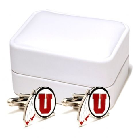 University of Utah Utes NCAA Logo'd Executive Cufflinks w/ Jewelry Box by Cuff Links