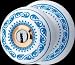 Door Locks Delft Blue Porcelain, Porcelain Keyed interior/exterior door knob set