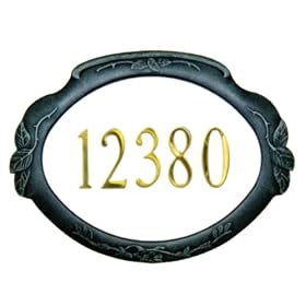 Special Lite Products SAP-4110-VG Address Plaque, Verde Green by 