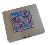 Butterfly - Pink Travel Jewelry Case