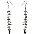 Handmade Earrings Sterling Silver Smokey Quartz Jewelry 3 inches (erg133)