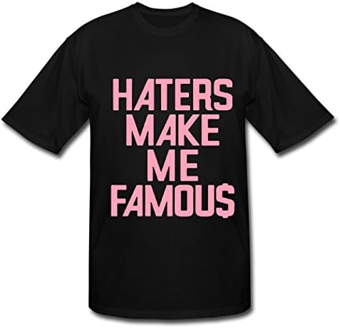 Siiks mens Colorful Haters Make Me Famous Black Clothing L