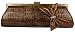 Clutch, Leather, Bow and Rhinestone Decore, Metal Frame, Evening Bag - Michelle
