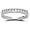 14k White Gold Diamond Channel Set Ring (1/4 cttw, I-J Color, I2-I3 Clarity), Size 7