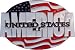 Mens OVAL UNITED STATES OF AMERICA FLAG Punk Rock Metal Belt Buckle