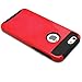 iPhone 6 Plus Case, MagicMobile® Cute Protective Hard Shockproof [Drop Protection] Fashion Cover for Apple iPhone 6 Plus (5.5') Impact Resistant Hybrid Thin Armor Case [ Red / Black ] with Clear Screen Protector.