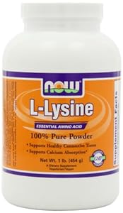 NOW Foods Lysine Powder, 1 Pound