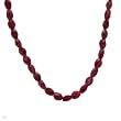 Necklace With 160.00ctw Genuine Rubies Well Made in 14K/925 Gold plated Silver. Total item weight 37.0g Length 19in