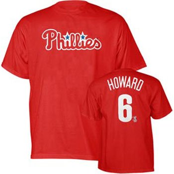 Ryan Howard Phillies Red MLB Player T-Shirt - S