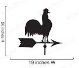 Vinyl Wall Decal Sticker Rooster Wind Weathervane
