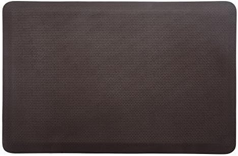 MAXMAT Original Anti-fatigue Weave Embossed Standing Foot Mats for Kitchen 24 X 36 Inch with 0.8 Inch Thickness Dark Brown