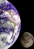 Earth and Moon (From Space) Photo Poster Print - 11x17