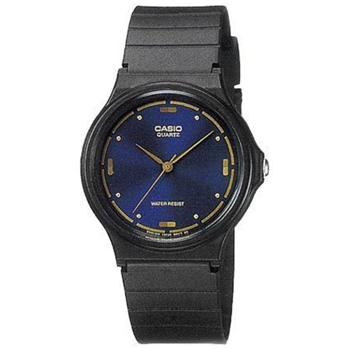 Casio Mens MQ76-2A Black Blue Dial