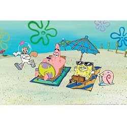 SpongeBob SquarePants&reg; 23.6"x 15.7" Aquarium Background for 10-20 Gallon Tanks