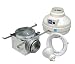 Air King AIK14XF Energy Star In-Line Exhaust Fan with Fluorescent Light, 100-CFM