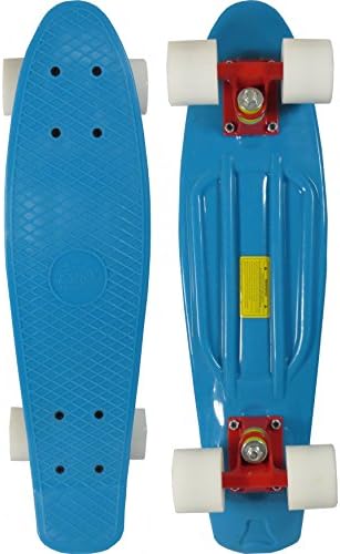 Skateboard - Blue Deck/White Wheels/Red Trucks