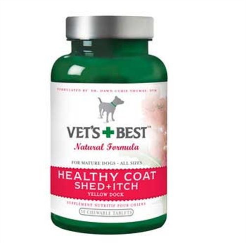 Veterinarians Best Healthy Coat Shed & Itch Relief Chewable Tablets, 50 Count